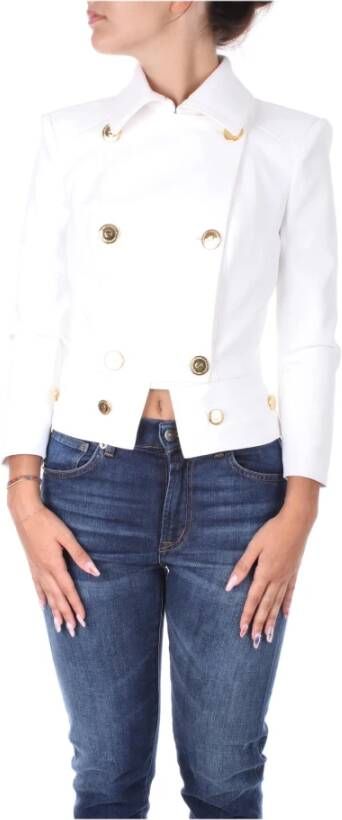 Elisabetta Franchi Light Jackets White Dames
