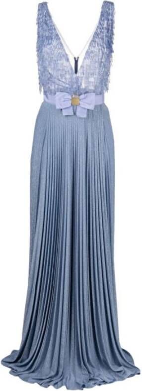 Elisabetta Franchi Maxi Dresses Blauw Dames