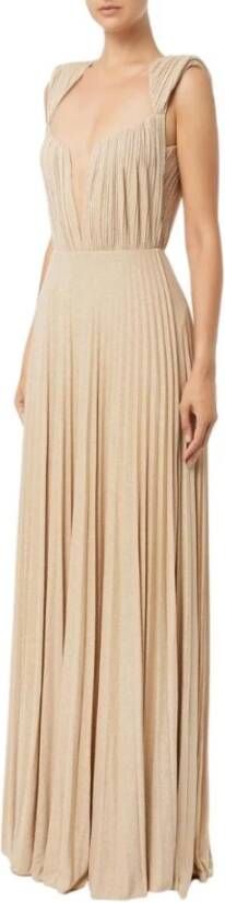Elisabetta Franchi Maxi Dresses Geel Dames