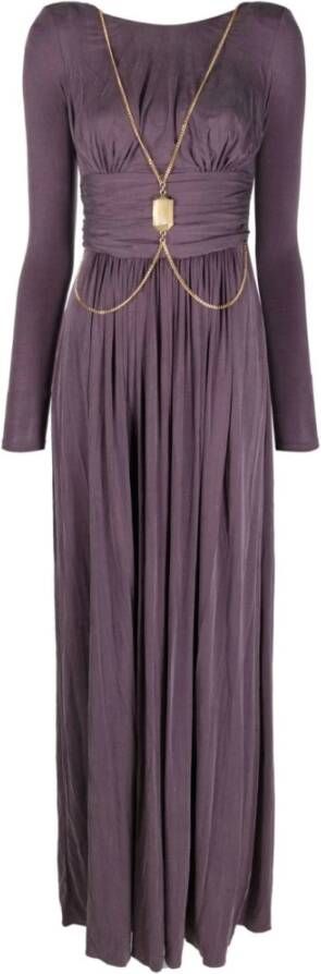 Elisabetta Franchi Maxi Dresses Purple Dames