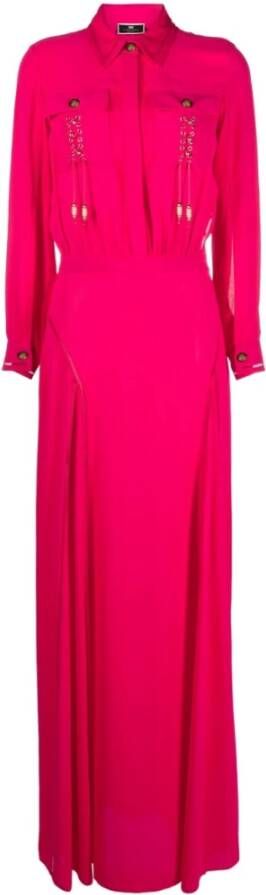 Elisabetta Franchi Maxi Dresses Roze Dames