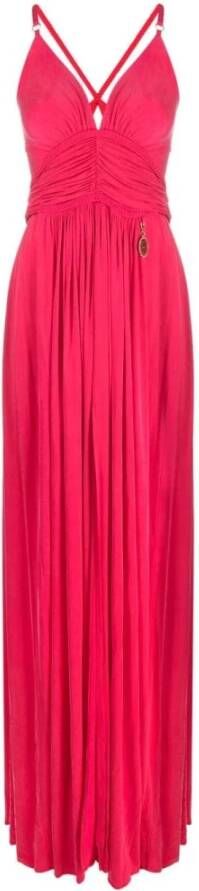 Elisabetta Franchi Maxi Dresses Roze Dames