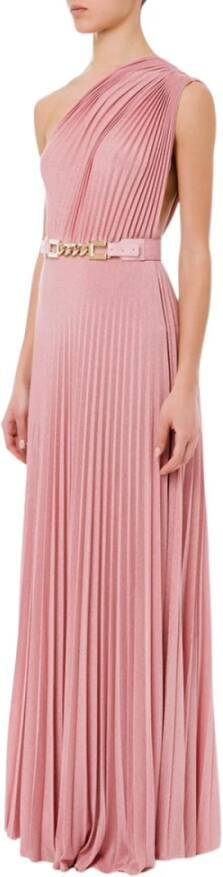 Elisabetta Franchi "Maxi Jurk voor Speciale Gelegenheden" Roze Dames