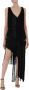 Elisabetta Franchi Zwarte Midi Jurk met Parels Zwart Dames - Thumbnail 1