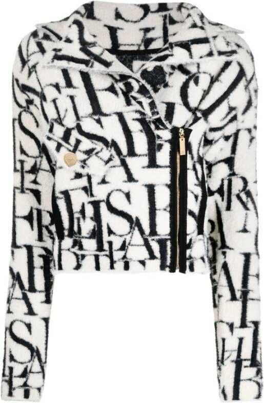 Elisabetta Franchi Logo Interlock Sokken voor Vrouwen White Dames