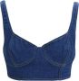 Elisabetta Franchi Mouwloos topje Blauw Dames - Thumbnail 1