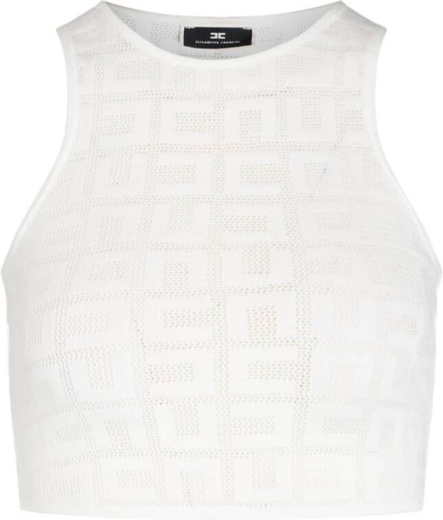 Elisabetta Franchi Sleeveless Tops Wit Dames