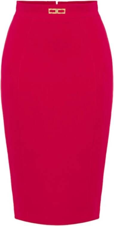 Elisabetta Franchi Pencil Skirts Pink Dames