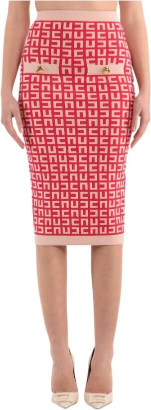 Elisabetta Franchi Pencil Skirts Roze Dames