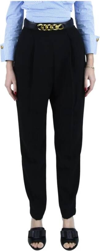 Elisabetta Franchi Rechte Broek Zwart Dames