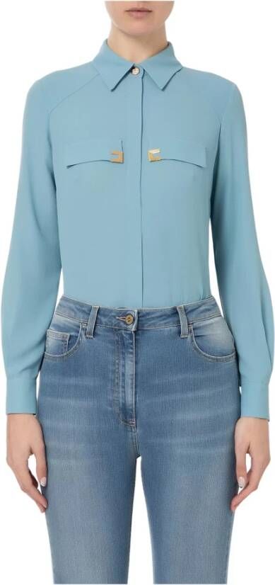 Elisabetta Franchi Shirts Blauw Dames