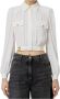 Elisabetta Franchi Elegante Witte Blouse met Geplooide Mouwen Wit Dames - Thumbnail 7