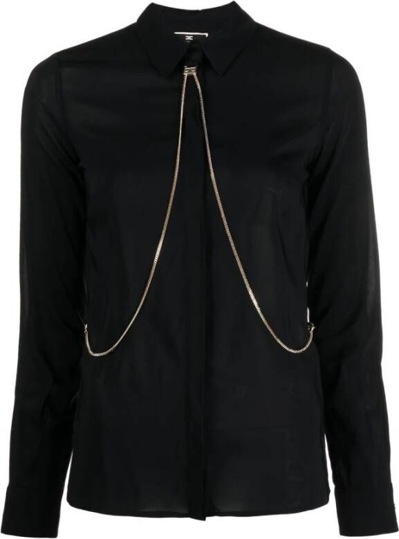 Elisabetta Franchi Shirts Zwart Dames