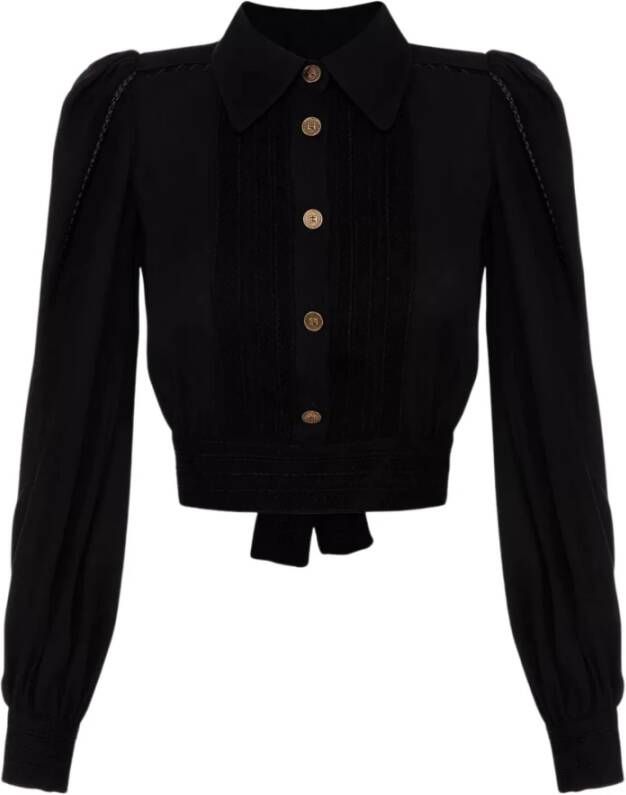 Elisabetta Franchi "Verrijk je garderobe met deze prachtige blouse" Zwart Dames