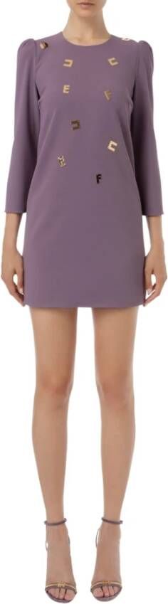 Elisabetta Franchi Short Dresses Purple Dames