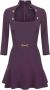 Elisabetta Franchi Short Dresses Purple Dames - Thumbnail 1