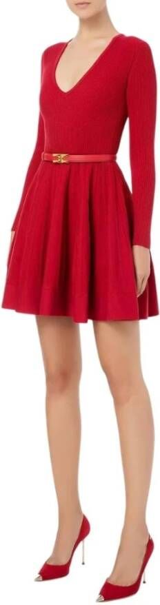 Elisabetta Franchi Short Dresses Rood Dames