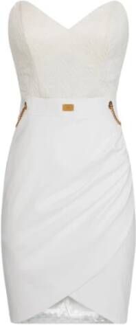 Elisabetta Franchi Short Dresses White Dames