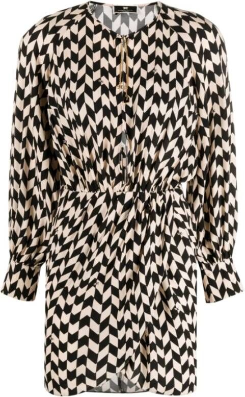 Elisabetta Franchi Short Dresses Zwart Dames