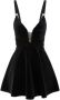 Elisabetta Franchi Zwarte Katoenen Jurk met V-Hals Black Dames - Thumbnail 1