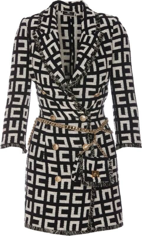 Elisabetta Franchi Short Dresses Zwart Dames