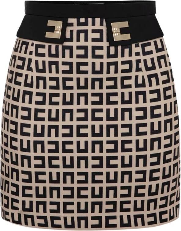 Elisabetta Franchi Pencil Skirts Beige Dames
