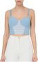 Elisabetta Franchi "Zwarte To00631E2 Top" Blue Dames - Thumbnail 1