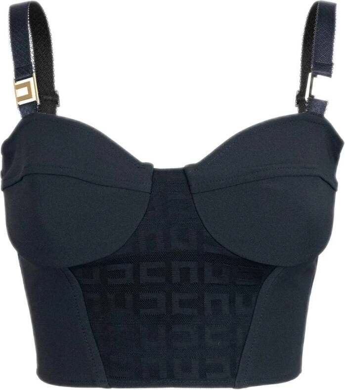 Elisabetta Franchi Stijlvolle Bustier met Top Snit Black Dames
