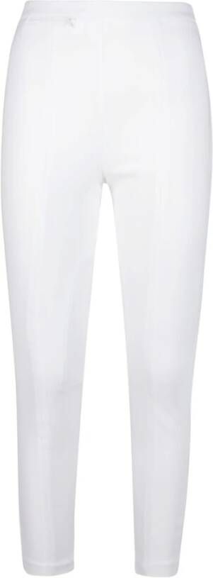 Elisabetta Franchi Slim-fit broek Wit Dames