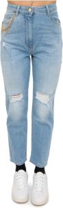 Elisabetta Franchi Slim-fit Jeans Blauw Dames