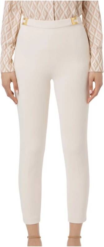 Elisabetta Franchi Slim-fit Trousers Yellow Dames