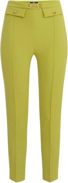 Elisabetta Franchi Slim-fit Trousers Groen Dames