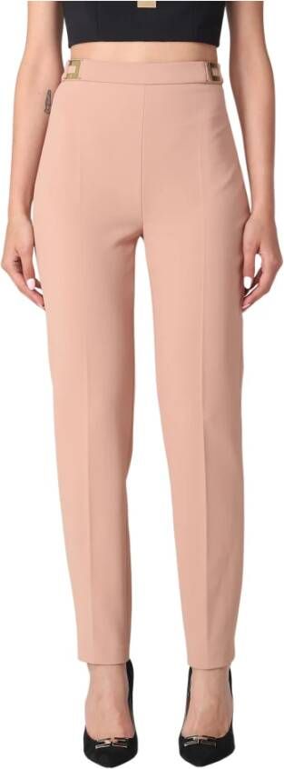 Elisabetta Franchi Slim-fit Trousers Roze Dames