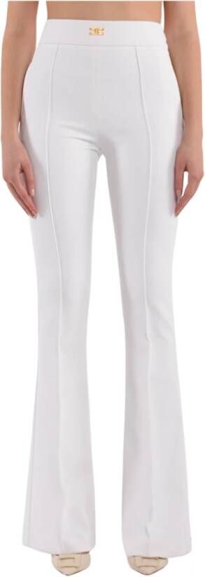 Elisabetta Franchi Slim-fit Trousers White Dames