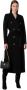Elisabetta Franchi Zwarte wollen jas met dubbele rij knopen Black Dames - Thumbnail 3