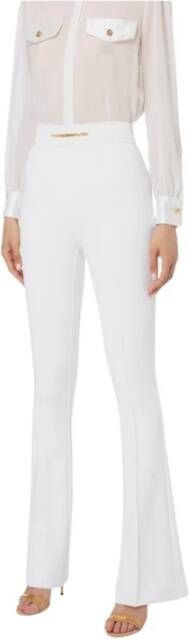 Elisabetta Franchi Suit Trousers White Dames