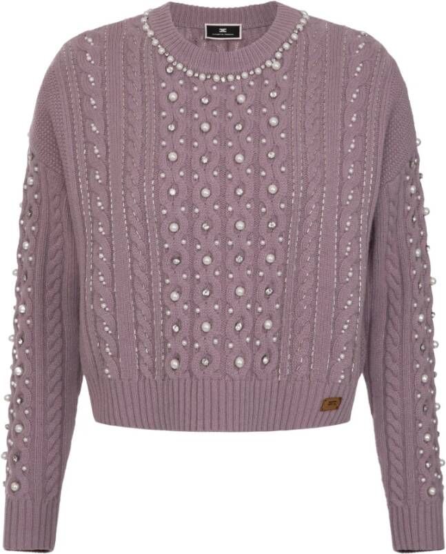 Elisabetta Franchi Sweatshirts Purple Dames