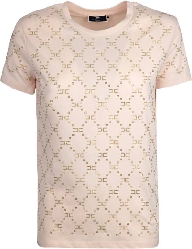 Elisabetta Franchi T-shirt Roze Dames