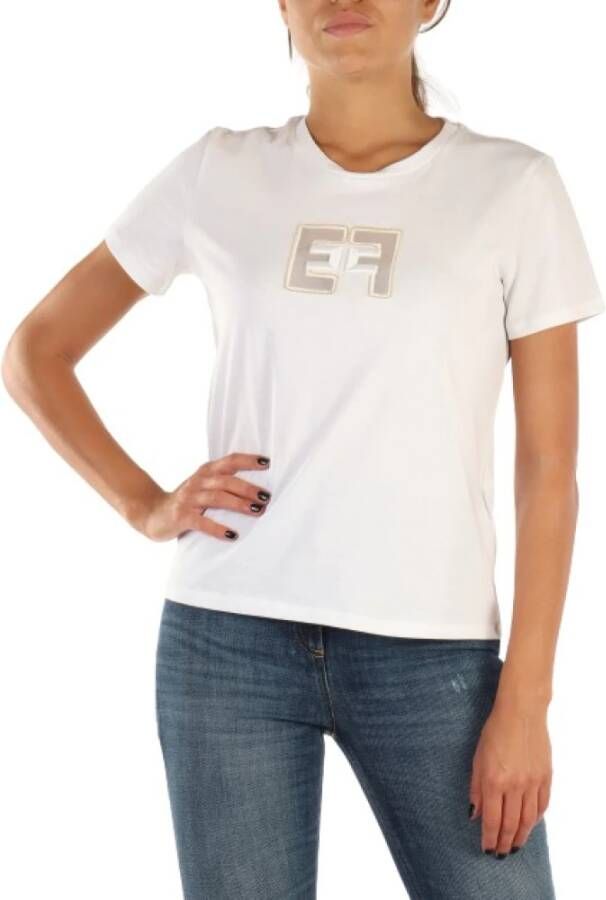 Elisabetta Franchi T-Shirts Wit Dames