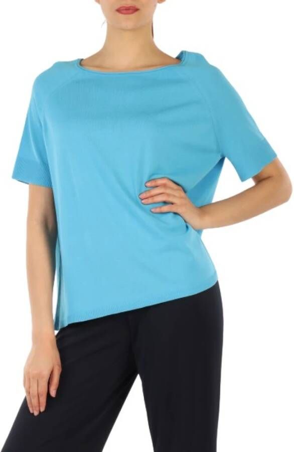 Elisabetta Franchi T-Shirts Blauw Dames