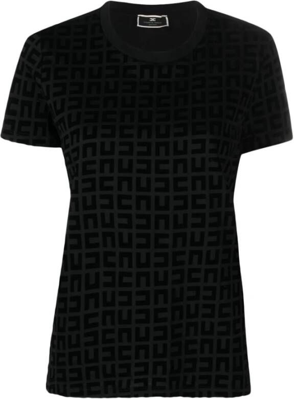 Elisabetta Franchi T-Shirts Zwart Dames
