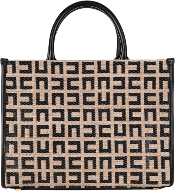 Elisabetta Franchi Tijdloze Schoudertas Beige Dames