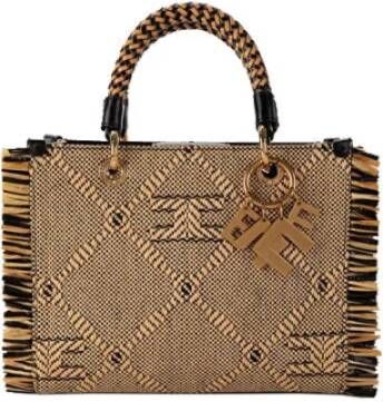 Elisabetta Franchi Tote Bags Beige Dames