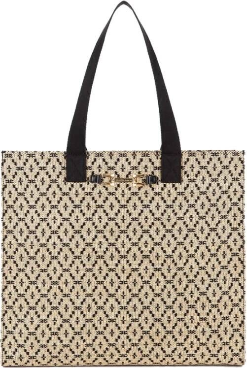 Elisabetta Franchi Tote Bags Beige Dames