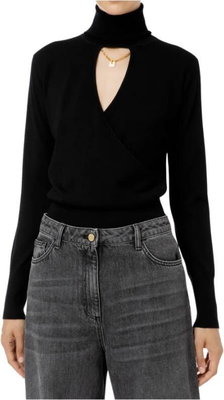 Elisabetta Franchi Turtlenecks Zwart Dames