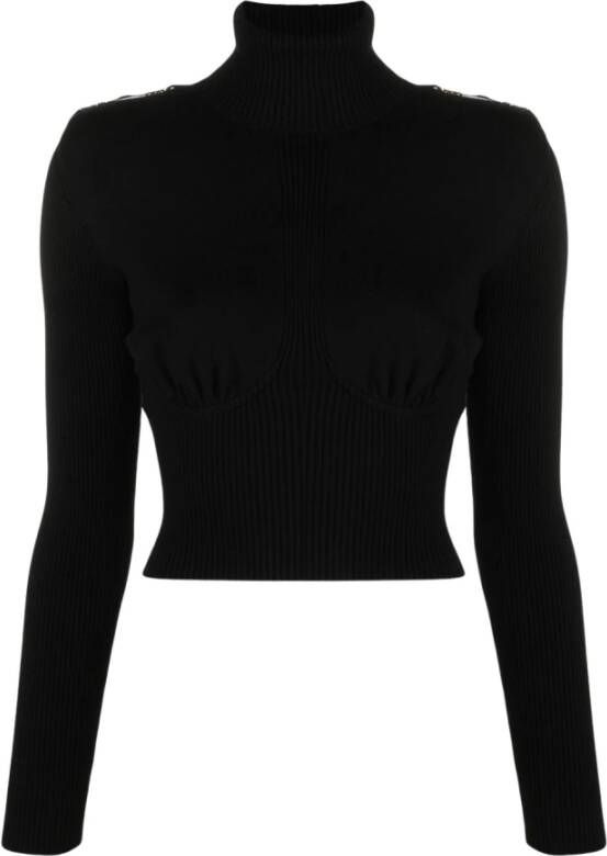 Elisabetta Franchi Turtlenecks Zwart Dames