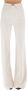 Elisabetta Franchi Stretch Crêpe Broek met Aangepast Metalen Logo Accessoire Beige Dames - Thumbnail 1