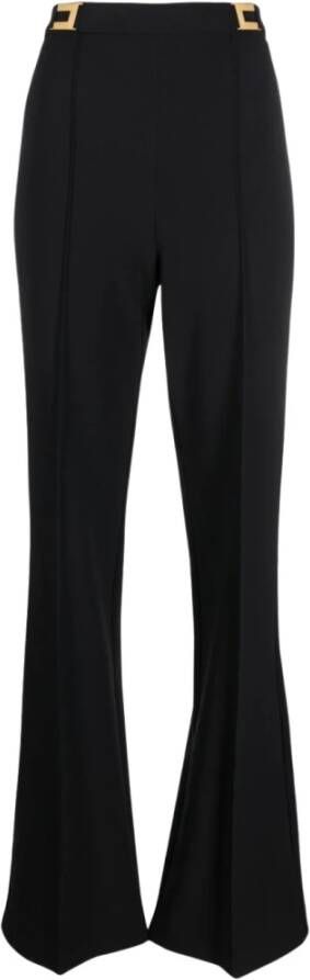 Elisabetta Franchi Elegante en comfortabele witte stoffen ballerina`s Black Dames