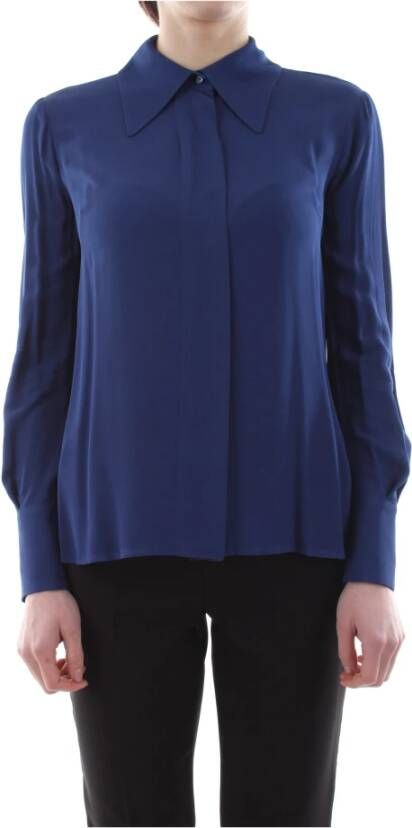 Elisabetta Franchi "Zakelijke Overhemd" Blauw Dames