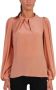 Elisabetta Franchi "Zijden blouse met gewatteerde details" Roze Dames - Thumbnail 1